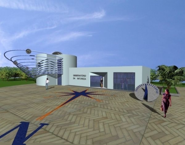 Foto do projeto do Observatrio da Natureza que chegou a ser aprovado para ser construdo no Jardim Botnico que nunca s