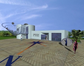 Foto do projeto do Observatrio da Natureza que chegou a ser aprovado para ser construdo no Jardim Botnico que nunca s