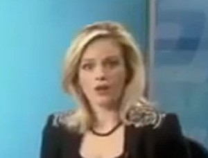 ncora de telejornal ficou chocada ao perceber que reportagem gravada continha palavro de reprter