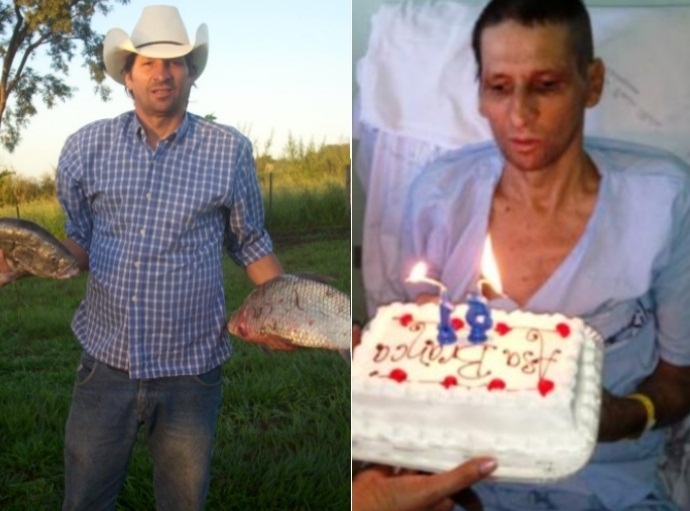 Soro positivo, Asa Branca est como a sade frgil aps ser diagnosticado com doena do pombo