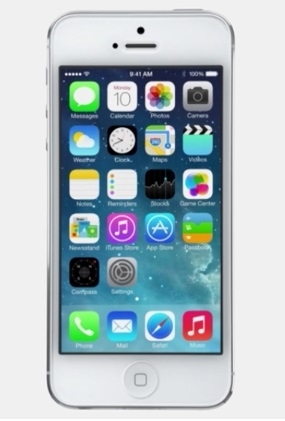 Tela do iOS 7 rodando em um iPhone 5
