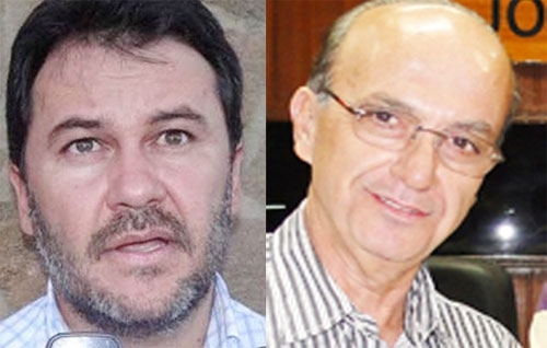 Candidatos em Juara Oscar Bezerra (PSB) e Valmiro da Silva, Miro do Cartrio (PR)