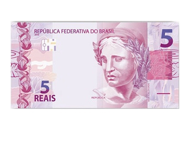 Nova c�dula de R$ 5 da Segunda Fam�lia do real