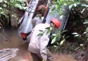 Tucsom que caiu de ponte no Norto de MT