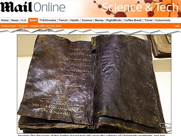 Autoridades turcas acreditam que essa possa ser uma verso autntica do evangelho escrito pelo discpulo Barnab