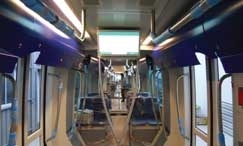 Um dos vages do Veculo Leve sobre Trilhos (VLT) que esto em teste no interior da Espanha; greve geral atrasou o crono