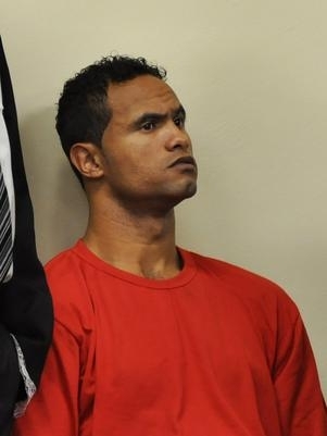 O goleiro Bruno, em foto de maro, durante seu julgamento pela morte de Eliza Samudio