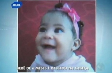 Menina de seis meses foi baleada em Aparecida de Goi�s