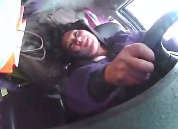 Motorista virou hit ao manter a calma durante capotamento em estrada