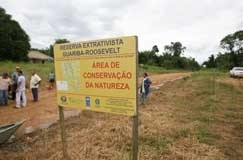 Reserva Extrativista Guariba Roosevelt fica na cidade de Colniza, localizada a 1.065 a noroeste de Cuiab�