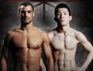 Kron Gracie e Shinya Aoki no pster de divulgao