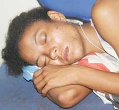 Mulher e criana foram levadas  Central de Flagrantes no bairro Planalto