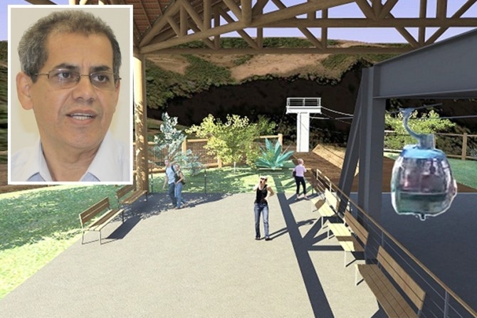 Secretrio Maurcio Guimares confirmou que Secopa no vai construir o telefrico de Chapada dos Guimares