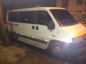 Van utilizada pelos suspeitos de estuprar turista