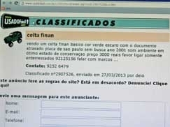 No site Usado Fcil, o nmero de anncios de veculos Finan  grande e todos os dias so retirados pelos proprietrios d