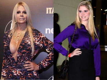 Monique Evans e a filha Brbara no andam se bicando