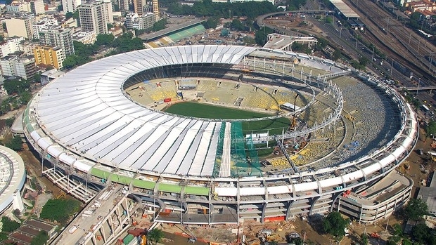 Cobertura do Maracan passa dos 50% de concluso