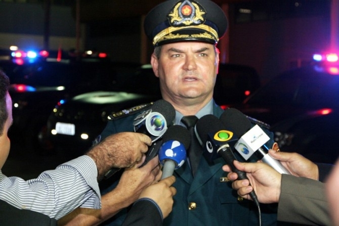 Coronel Denardi, comandante da PM, que determinou a expulso do soldado por faltas excessivas e uso de drogas