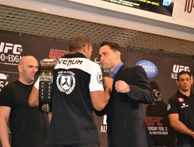 Jos Aldo e Frankie Edgar frente a frente em Las Vegas