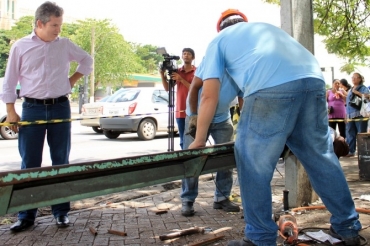 Prefeito Mauro Mendes acompanha o incio nas reformas dos pontos de nibus