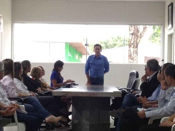 Reunio entre o deputado Nilson Leito e o Consrcio Intermunicipal Nascentes do Pantanal