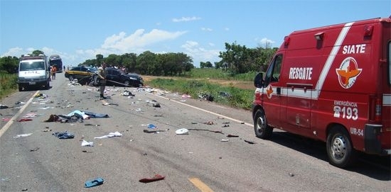 A PRF de BG que atendeu a ocorrncia por volta das 10 horas de sbado