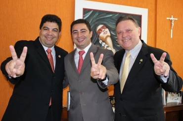 Cidinho, Wener Santos e Blairo Maggi