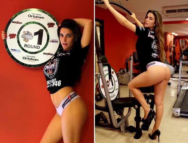 A bela Ex-BBB Laisa ser ring girl do Jungle Belt
