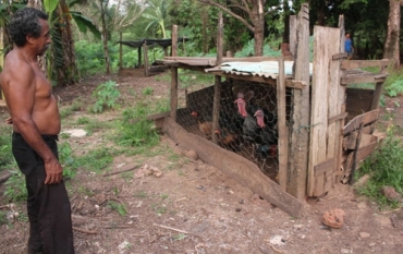 Morador Alderico Alves de Souza mostra chcara, animais e aguarda expulso