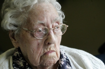 A italiana Dina Manfredini em abril de 2010