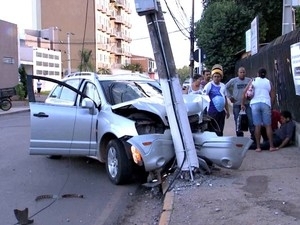 Parte dos acidentes  provocado por jovens em alta