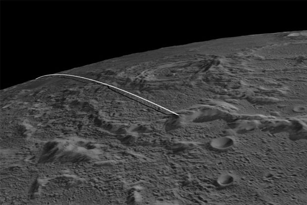 Ilustrao mostra como dever ser o trajeto final das sondas gmeas