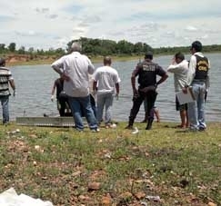Vtima teria invadido a rea privada para pescar nos tanques de criao de peixe