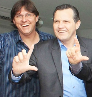 Deputado petista Alexandre Csar e governador Silval Barbosa