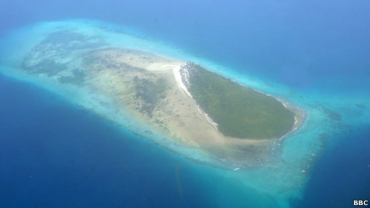 Imagem mostra ilha deserta prxima  costa da Tanznia, no sudeste da frica