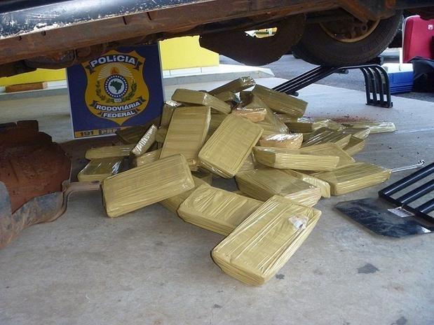 Foram encontrados 66,4 kg de pasta base de cocana