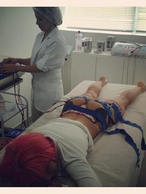 A assistente de palco publicou a foto em seu Instagram