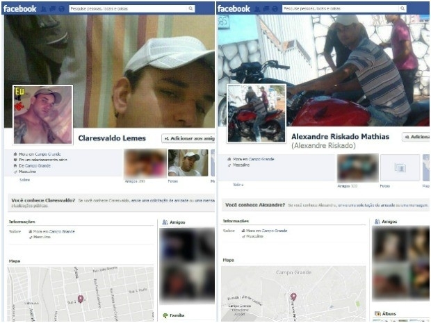Montagem mostra perfil dos detentos que eram atualizados de dentro da priso