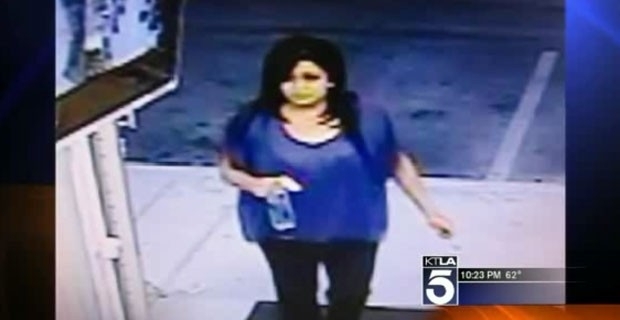 Ganhadora de US$ 23 milhes na loteria em imagem de cmera de segurana da loja onde o ticket foi comprado