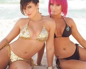 Tha�s Bianca e Babi Rossi fizeram o ensaio em Santa Catarina