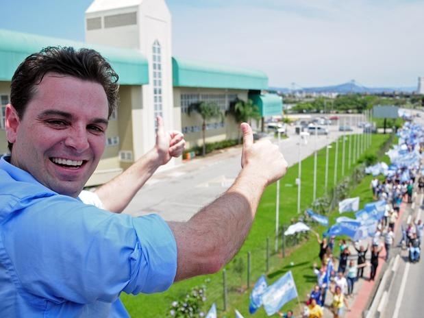 C�sar Souza J�nior foieleito prefeito de Florian�polis, capital de Santa Catarina