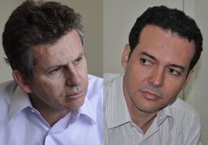 Candidatos Mauro Mendes e L�dio Cabral concorrem ao cargo de prefeito de Cuiab�
