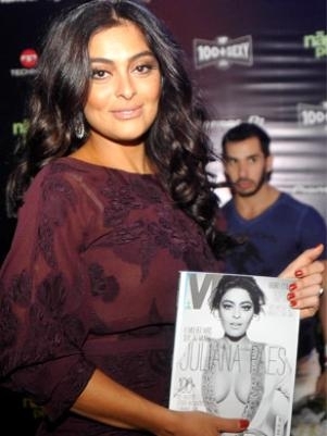 Juliana Paes posa com nova edio da revista Vip