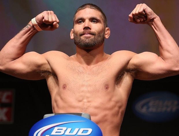 Jeremy Stephens na pesagem do 