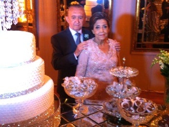 Jos� e Neide comemoraram uni�o com festa na sexta-feira (21)