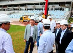 Silval Barbosa considerou importante a visita do presidente da Samsung, Lee Kun-Hee, que ficou maravilhado