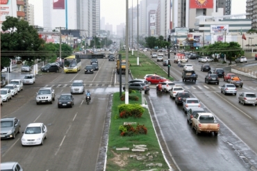 Avenida do CPA: via registrou mais de 700 acidentes em 2013