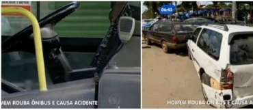 Suspeito aproveitou que a chave estava na ignio e levou nibus de rodoviria em Trindade