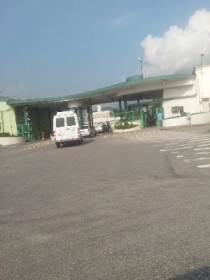 Entrada da Refinaria onde estavam os caixas eletr�nicos