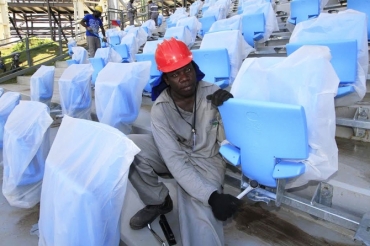 Arena j tem 12 mil assentos instalados; prazo final  maio, segundo a Secopa